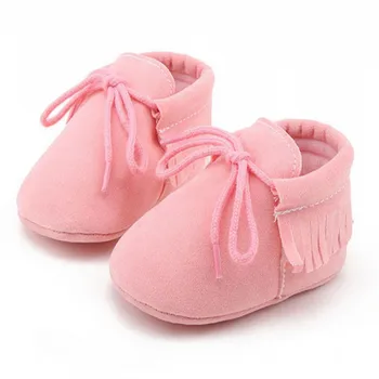 

2018 new lace-up Pu leather Baby Moccasins shoes infant suede boots first walkers Newborn baby shoes scarpe bimba kids shoes