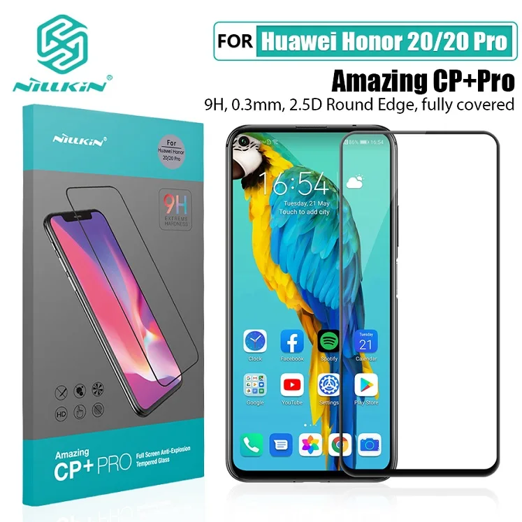 Для huawei honor 20 Стекло Экран протектор NILLKIN Amazing H/H+ PRO с уровнем твердости 9H из закаленного Стекло Защитная пленка для huawei honor 20 pro 6,26 - Цвет: CP Plus Pro 2.5D