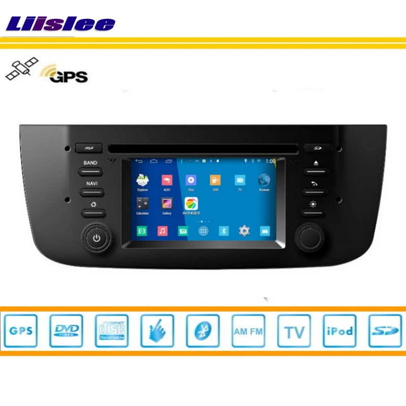 Flash Deal Liislee For Fiat Punto 2012~2013 Car GPS Nav Navi Map Navigation Radio Stereo TV DVD iPod BT HD Screen S160 Multimedia System 3