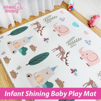 

Infant Shining Baby XPE Play Mat Puzzle Crawling Pad Game Blanket Thickness 1.7cm Living Baby Carpet Foam 200*180cm Educational