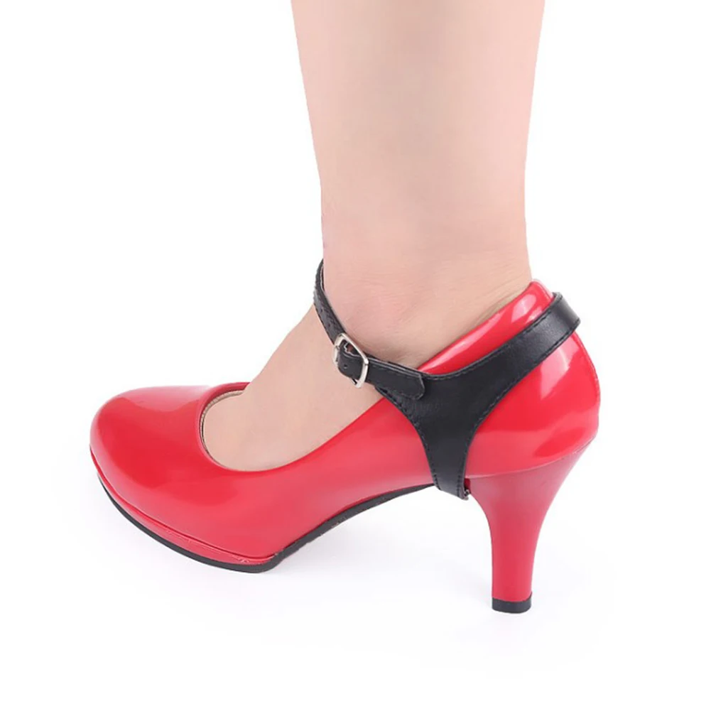 1 пара Треугольники Комплект шнурки для обуви на высоком каблуке анти-салазки обувь с пряжкой аксессуары для обуви регулируемый ремень