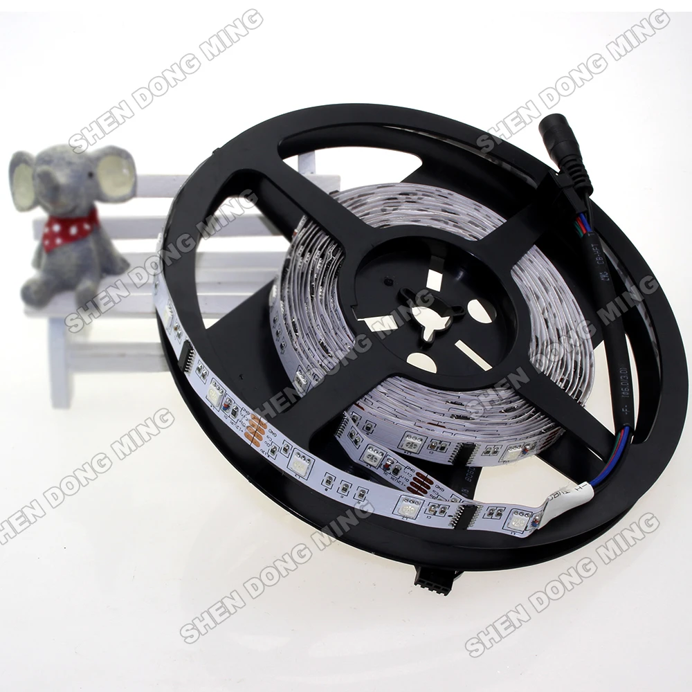

HOT!! 5050, 5m 10IC 30Leds LPD6803 Led Strip Full Colors Digital rgb LED light , DC 12V led pixel strip
