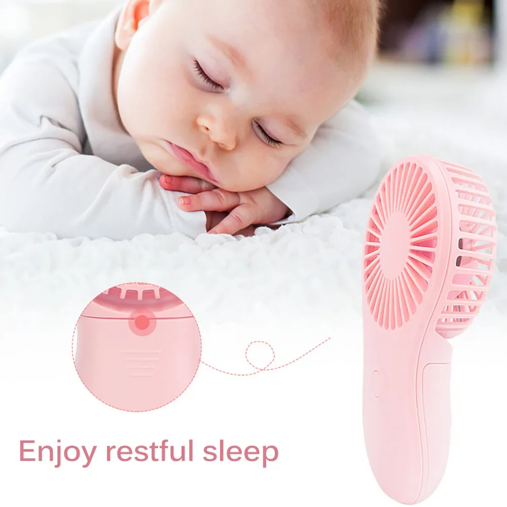 Ins Mini Fan Portable Pocket Cooler Cool Air Hand Held Cooling Fan Power By 3 AAA Batteries for Office Outdoor Home TikTok vogue