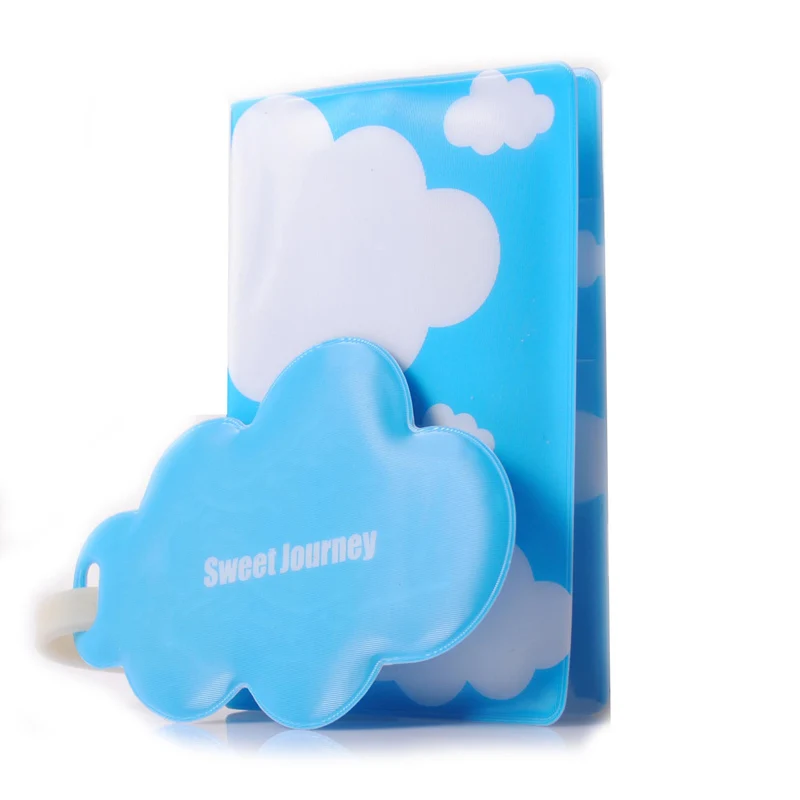 1pc Business Passport Cover With Passport Holder Luggage Tag Silicone Strap The Cover Of Passport BIY009