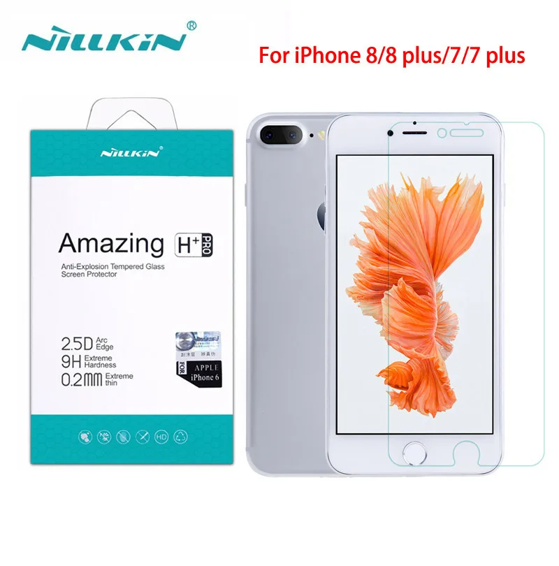 Nillkin Защитная пленка для iPhone 8/8 Plus/iPhone 7/7 Plus Amazing H+ Pro 0,2 мм взрывозащищенное Закаленное стекло