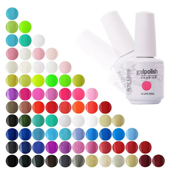 УФ гель для ногтей Arte Clavo лак 15 мл один цвет опт|led gel nail|led nailled nail uv lamp |