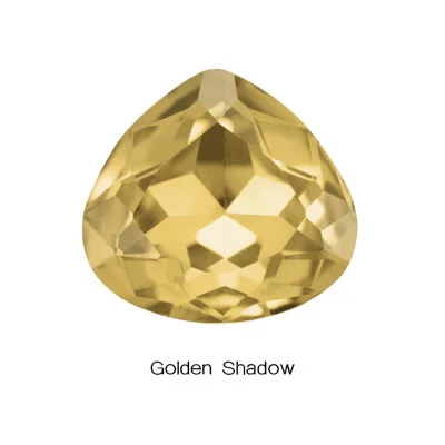 Хрустальные стразы в форме сердца, высокое качество, стразы для шитья, Стразы для одежды Cr - Цвет: Golden Shadow
