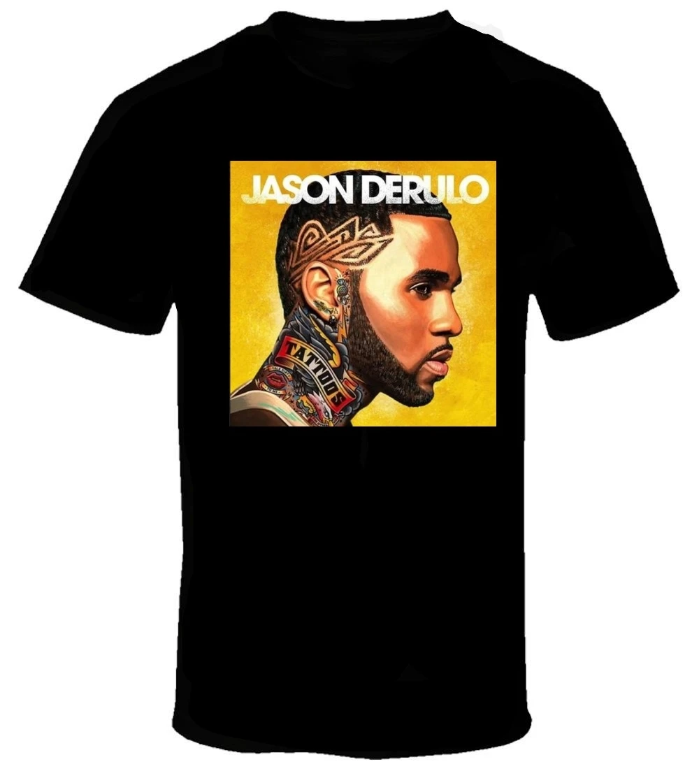 Jason Derulo модная мужская рубашка 100% хлопок черный S-3XL | Мужская одежда