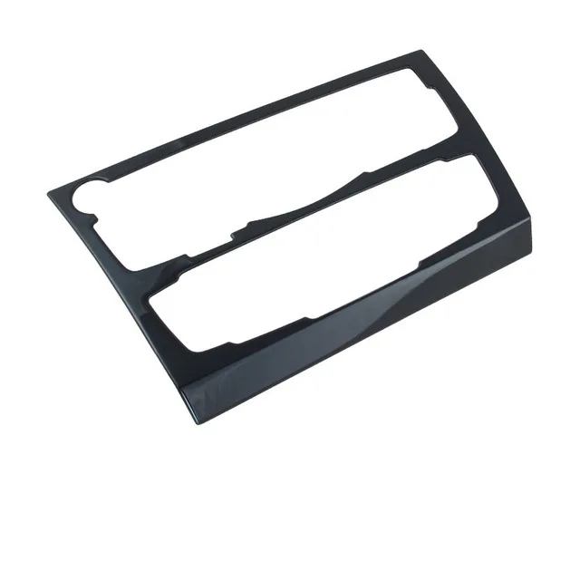 Автомобильный Стайлинг консоль передний кондиционер декоративная рамка выпускного отверстия наклейка для Audi A4 B8 2010-16 A5 интерьер CD панель отделка - Название цвета: cd panel black