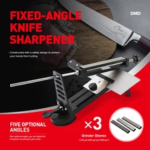 Креативный дизайн, профессиональная точилка для ножей с фиксированным углом, с 3 точильными камнями, точильный станок для точильных ножей