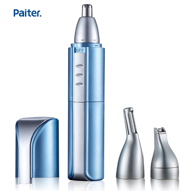  Paiter 3 in 1 Nose Trimmer Waterproof Rechargeable Portable Mens Eyebrow Trimmer Electric Hair Cutt
