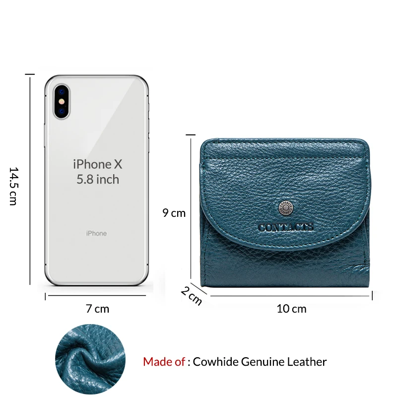  Mini Clutch Coin Purse Card Holder Pocket Genuine Leather Women Wallets Small Money Bag for Girls B