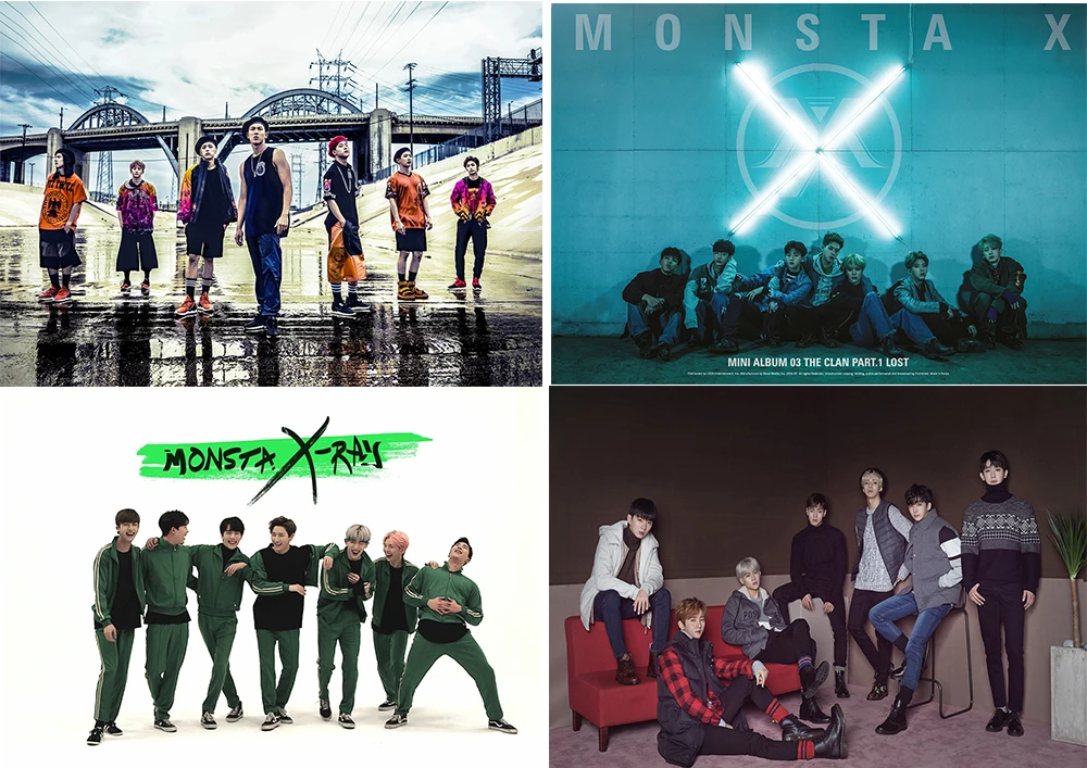 Monsta X постер с прозрачным изображением настенные наклейки для украшения дома