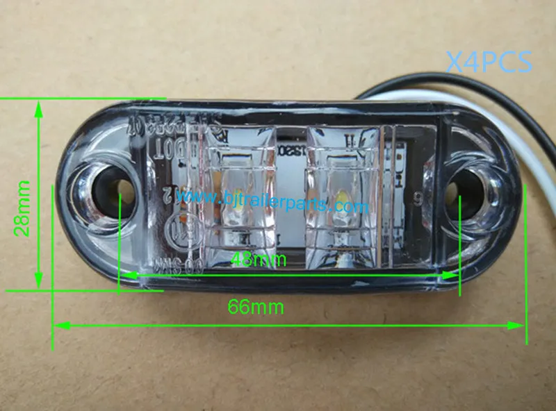 LED side marker light white lamp 1__