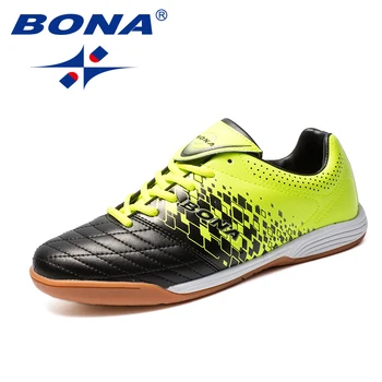 

BONA New Arrival Classics Style Men Soccer Shoes Leather Men Football Shoes Lace Up Men Athletic Shoes Comfortable Free Shipping