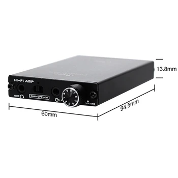 

Lynepauaio Earphone Amplifier Portable Enthusiast Hi-Fi Earphone Amplifier Opa2604Ap+Opa2107Ap Chip Combination Built-In 1200M