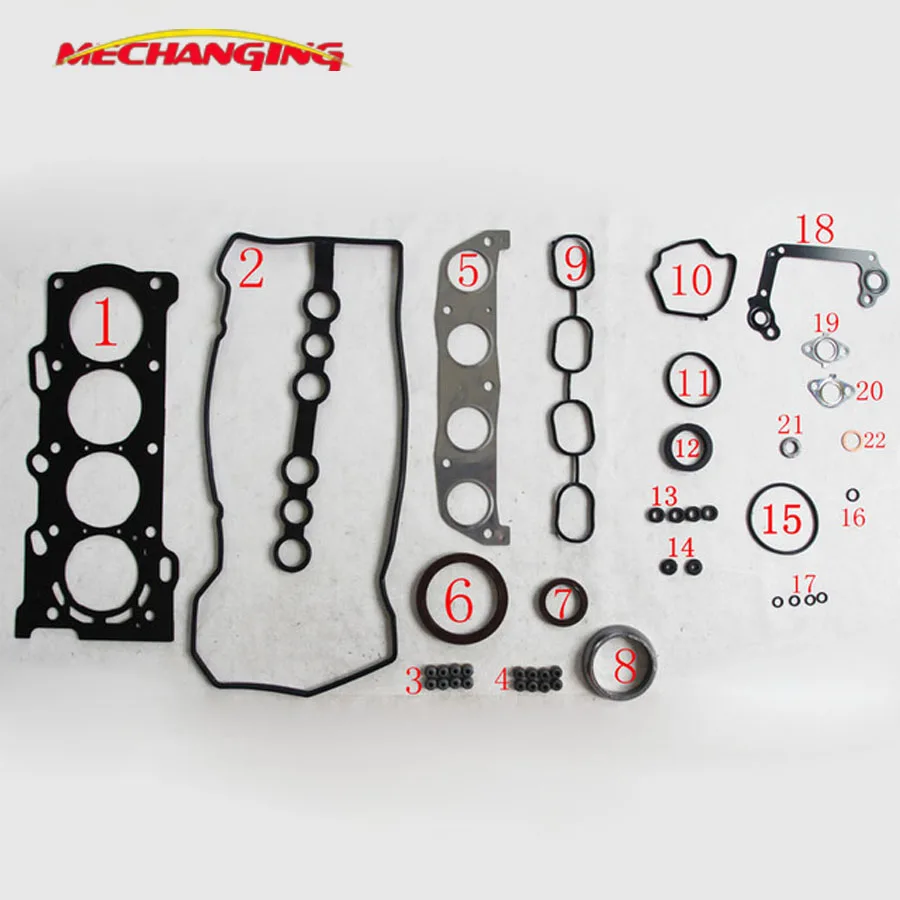 

customized LOGO For TOYOTA MR 2 III RAV 4 II COROLLA 1.8L 1ZZFE Engine Rebuilding Kits Engine Parts Engine Gasket 50177500