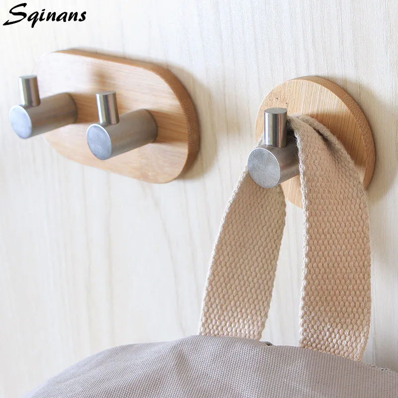 

Stainless Steel Sticky Wall Mounted Coat Hook Decorative Key Holder Wall Shelf Organizer Bathroom Rack Towel/Hat/Clothes Hanger