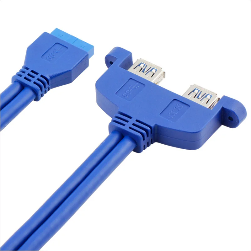 Кабель переходник с двумя портами USB 3 0 на материнскую плату 50 см|adapter cable|usb 3.0usb to usb