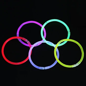

100 Pcs Glowstick Light Props Flash Stick Luminous Kids Funny Glow Stick Glow In The Dark Fluorescent Bracelet Toy For Kids M8