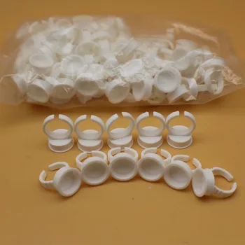 

100/Bag 1.6cm Large Size Disposable Permanent Makeup Ring Tattoo Ink Eyebrow Lip tattoo Pigments Holder Rings Container/Cups
