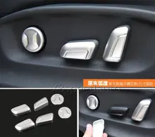 For Volkswagen Atlas Teramont 2017-18 Matt Seat Adjust Button Cover 6pcs Trim Car-styling