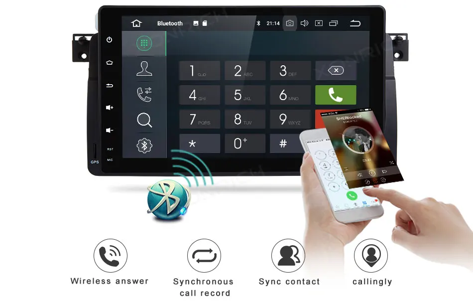 Clearance Xonrich 1 Din Android 8.0 Car Radio For BMW E46 Navigation M3 Rover 75 318/320/325/330/335 GPS DVD Player Qcta Core 3