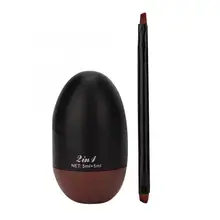 Украсить крема ВВ 2-в-1 Водонепроницаемый подводка для глаз неголовокружение косметических кистей для макияжа инструмент(черный+ Кофе) подводка для глаз