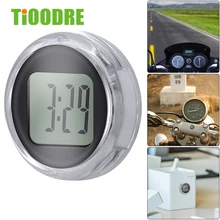 Digital Clock Watch Motorcycle-Clocks Stick-On Waterproof Mini Precision New with Tioodre