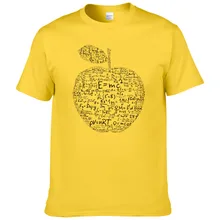 Лето яблоко математическая формула Футболка Мужская Формула формула с принтом Футболка хлопок тройники#166