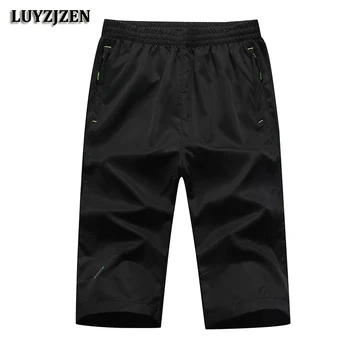 

Shorts Men Elastic Waist Mens 2018 New Summer Beach Shorts Men's Fashion Clothing High Quanlity Homme Casual Brand LUYZJZEN B38