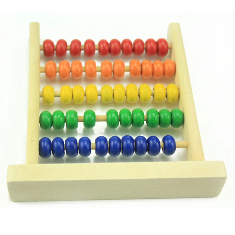 Деревянные игрушки мини бусины деревянные Abacus для маленьких мальчиков Обучающие