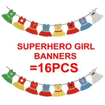 

Superhero Girl Banners Baby Shower Birthday Party Decorations Kids Event & Party Supplies Birthday Party Decorations Kids