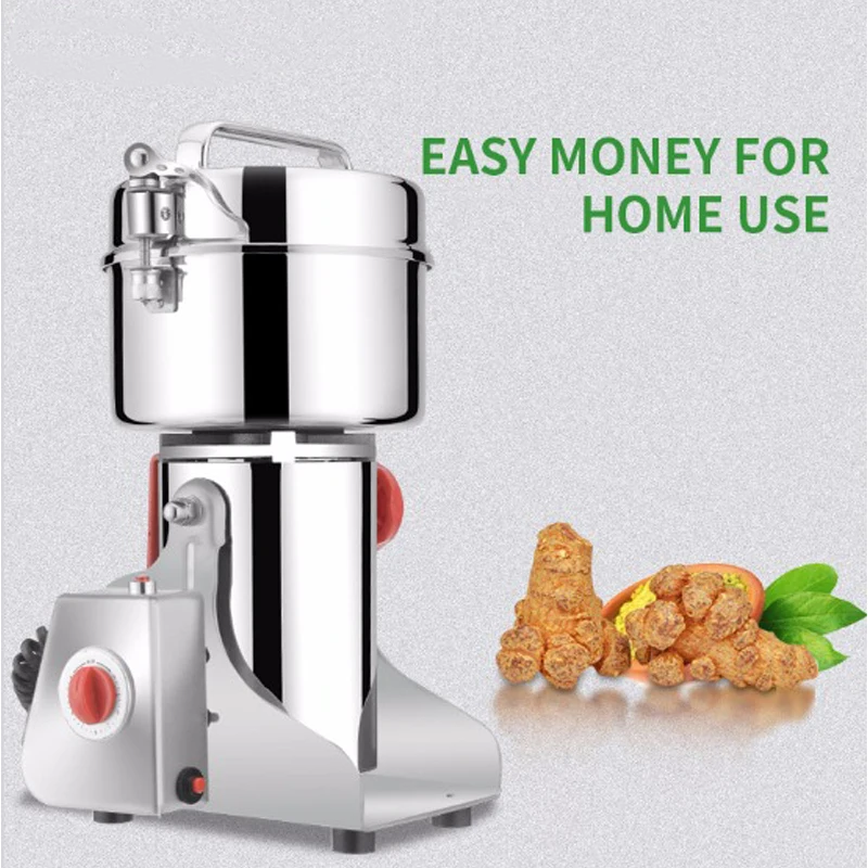 

Grains Spices Cereals Dry Food Grinder Stainless Steel 800g Mill Grinding Machine Home Swing Type Medicine Flour Powder Crusher
