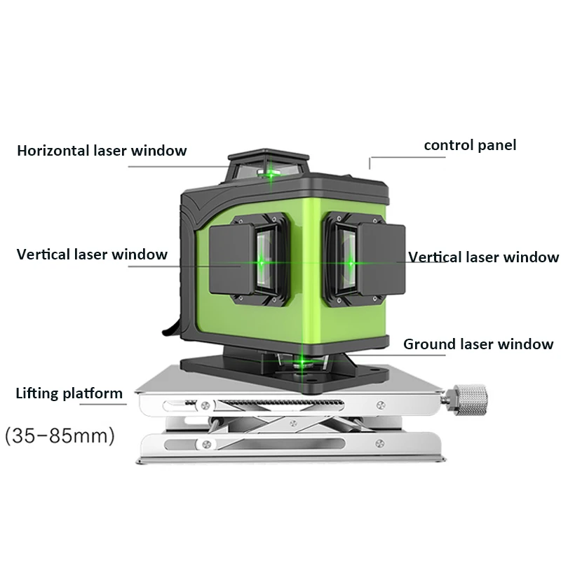 Neue ankunft XEAST Grün licht 16 linien anbringung instrument 4D ebene hohe präzision glare boden fliesen nivellierung instrument Neue ankunft XEAST Grün licht 16 linien anbringung instrument 4D ebene hohe präzision glare boden fliesen nivellierung instrument