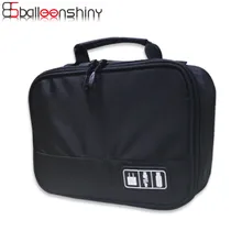 BalleenShiny Digital Storage Bag Gadget Devices USB Cable Charger Tote Case Organizer Travel Organizador