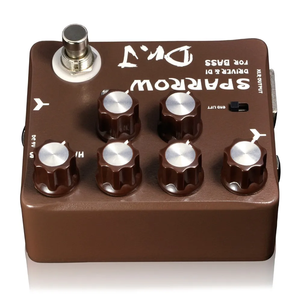 Dr. J D-53 Sparrow Driver DI Guitar Effects Pedal for Bass Hand Made Electric Bass Overdrive Pedal efeito True Bypass Dr. J D-53 Sparrow Driver DI Guitar Effects Pedal for Bass Hand Made Electric Bass Overdrive Pedal efeito True Bypass