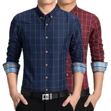 Мужские клетчатые рубашки, новинка, мужские нарядные рубашки с длинным рукавом, облегающие, повседневные, черный, белый цвет, Мужская одежда Женская сорочка, хлопок, с длинным рукавом, Suitab