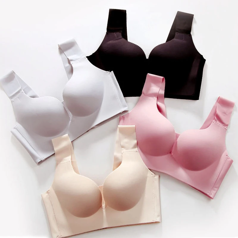 

Lingerie Push Up Bras For Women Seamless Soft Padded Sleeping Bra Tops Wirefree Bralette Brassiere Female Underwear Intimates #D