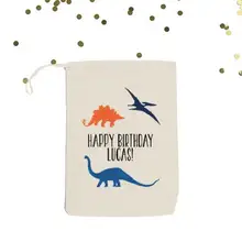 Пользовательские Динозавр день рождения, детский душ крестины подарок на свадьбу сумки похмелье выживания комплект вечерние мешки для конфет