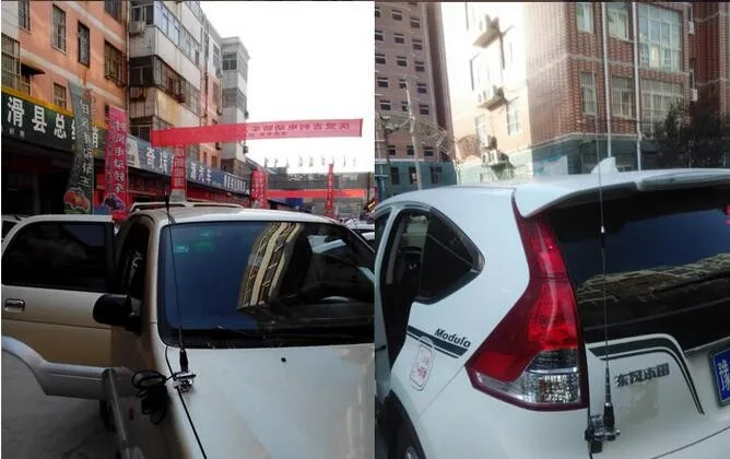 Dual band mobile radio brackets whip antenna 145/435M car two way radio antenna UV amateur radio aerial Fiberglass Antenna Kit