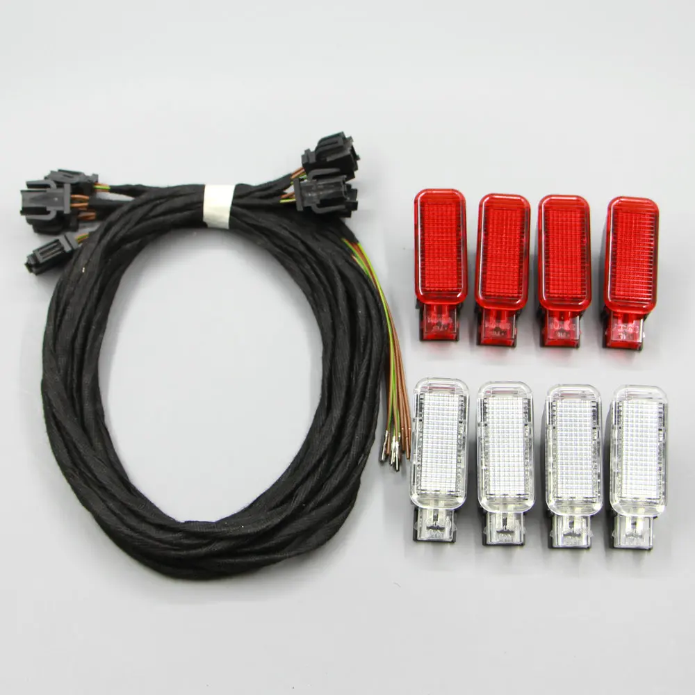 

Piezas Conjunto Nueva lampara de Luces de Advertencia de Puerta Aplicar para A3 A4 A5 A6 A7 A8 Q3 Q5 8KD 947 411 8KD 947 415