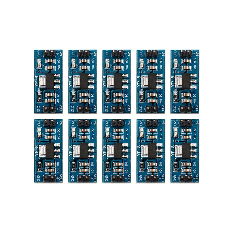 

10Pcs AMS1117 DC 4.5-7V to 3.3V Step Down Power Supply Module Power Supply 95AD