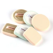 2 комплекта круглых и квадратных затяжек Мягкий очищающий пуф для макияжа Косметика для лица Косметика Пудра слоеный Бестселлер