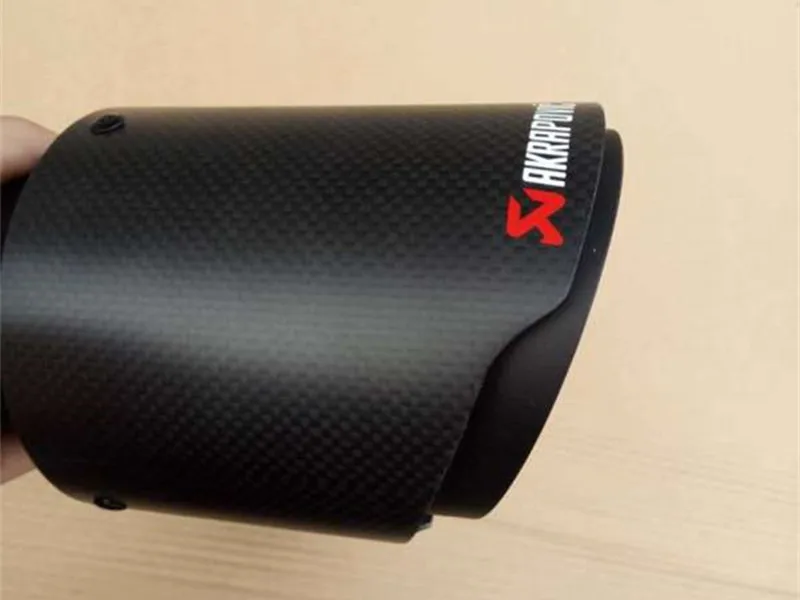 1 шт. in63mm out101mm akrapovic исчерпывает советы глушитель Escape покрытием черный для BMW BENZ Audi VW выхлопных mulffer Выхлопные трубы для автомобиля