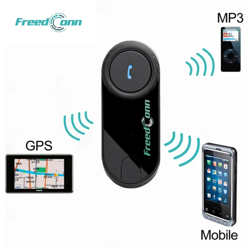 Беспроводная Bluetooth гарнитура для мотоциклетного шлема FreedConn 100M с FM радио|Наушники
