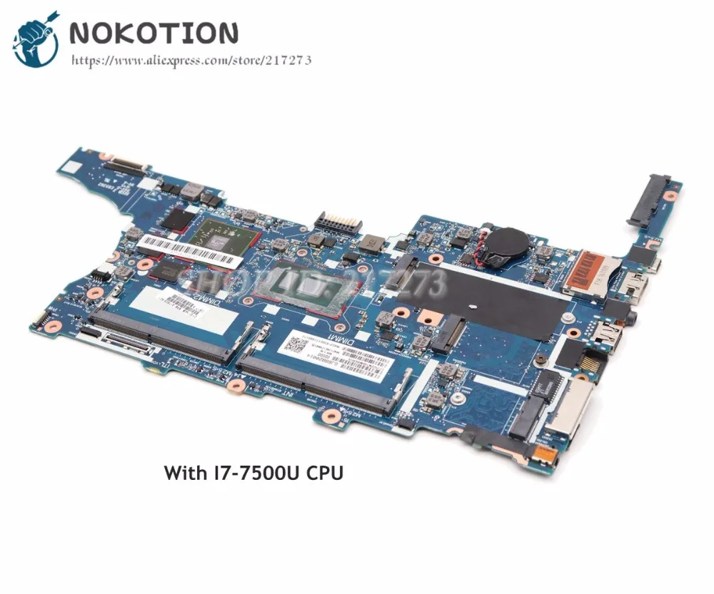 NOKOTION 917505-601 917505-001 основная плата для hp EliteBook 840 G4 ноутбук Mothebroard SR2ZV I7-7500U Процессор