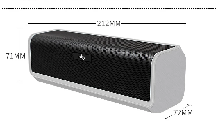 Nby 6690 портативный Bluetooth динамик 10 Вт подставка 4D стерео беспроводной динамик с fm-приемником динамик s компьютер бас Поддержка TF AUX USB