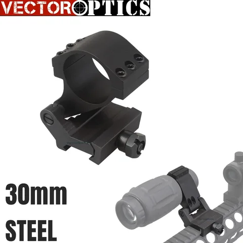 Óptica do Vetor Flip para o Lado Anel para 3x Tático Graus Weaver Picatinny Montagem 4x 5x Ampliação Escopos 30mm 45 Aço 90