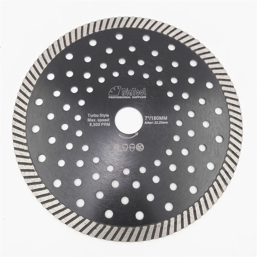 DIATOOL 2pcs 7"/180mm Diamond Blades Multi Purpose Cutting Disc Multi